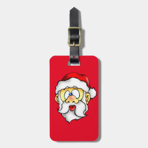 Der alberne Weihnachtsmann nimmt sich selfie Gepäckanhänger
