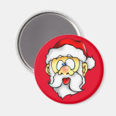 Der alberne Weihnachtsmann nimmt sich selfie Magnet (Vorderseite/Rückseite)