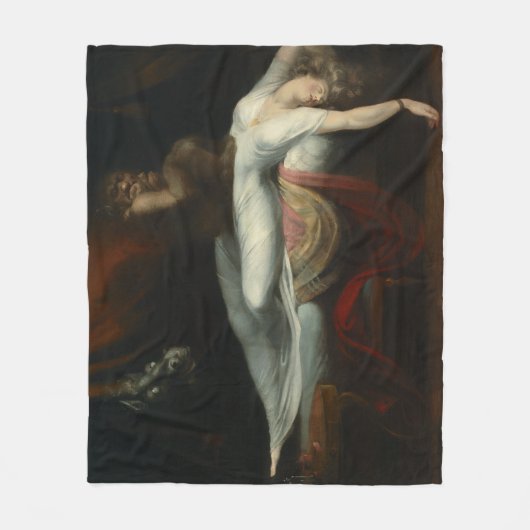 Der Albtraum Henry Fuseli Malerei Fleecedecke (Vorderseite)