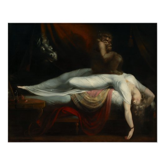 Der Albtraum Henry Fuseli Malerei Poster (Vorderseite)
