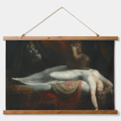 Der Albtraum Henry Fuseli Malerei Wandteppich Mit Holzrahmen (Vorne)