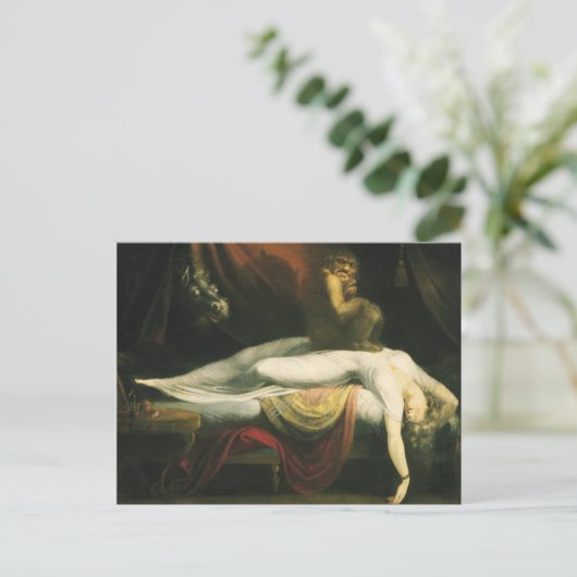 Der Albtraum, Henry Fuseli Postkarte (Stehend Vorderseite)