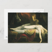 Der Albtraum, Henry Fuseli Postkarte (Vorne/Hinten)