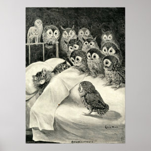 Der Albtraum-Lech-Plakat der Katze Poster