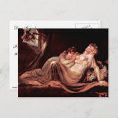 Der Albtraum Verließ das Lager zwei schlafende Mäd Postkarte (Vorne/Hinten)