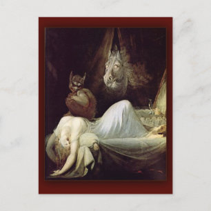 Der Albtraum von Henry Fuseli, 1781 Postkarte