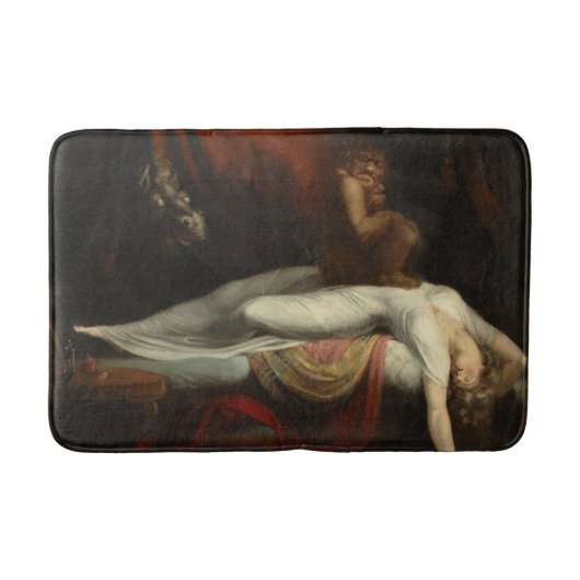 Der Albtraum (von Henry Fuseli) Badematte (Vorderseite)