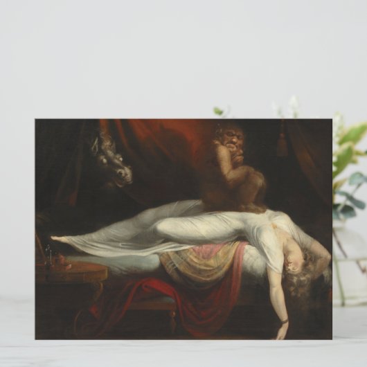 Der Albtraum (von Henry Fuseli) Karte (Stehend Vorderseite)