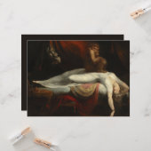 Der Albtraum (von Henry Fuseli) Karte (Vorderseite/Rückseite Beispiel)