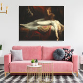 Der Albtraum (von Henry Fuseli) Leinwanddruck (Insitu (Wohnzimmer))