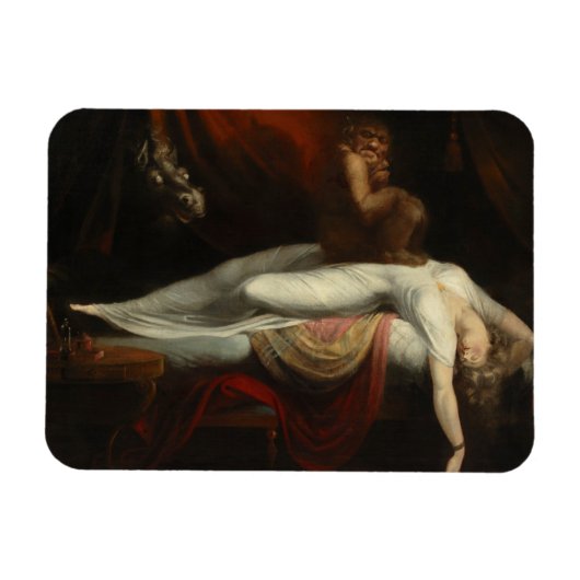 Der Albtraum (von Henry Fuseli) Magnet (Horizontal)