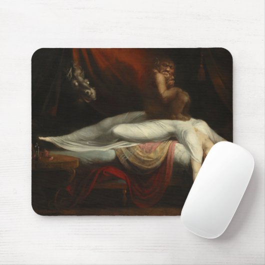Der Albtraum (von Henry Fuseli) Mousepad (Mit Mouse)