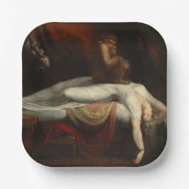 Der Albtraum (von Henry Fuseli) Pappteller