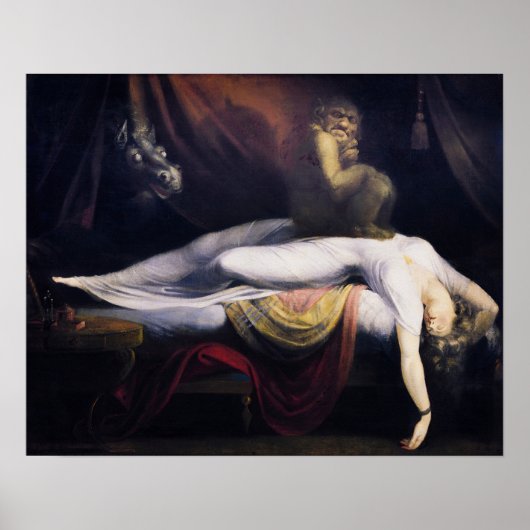 Der Albtraum von Henry Fuseli Poster (Vorne)