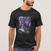 Der Albtraum vor Weihnachten Jack Null Friedhof T-Shirt (Vorderseite)