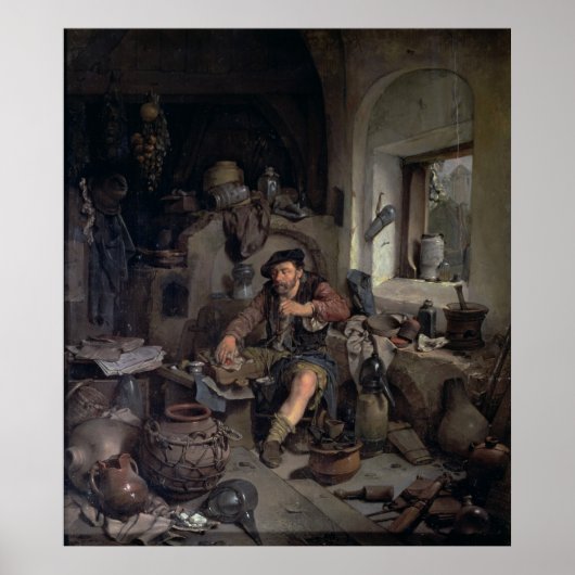 Der Alchemist, 1663 Poster (Vorne)