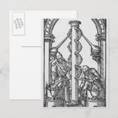 Der Alchemist am Arbeitsplatz Postkarte (Vorne/Hinten)