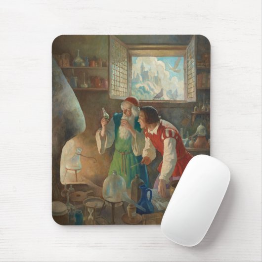 Der Alchemist, c. 1937 von N.C. Wyeth Mousepad (Mit Mouse)