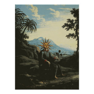 Der Alchemist, der die Beleuchtung erreicht hat Poster