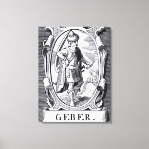 Der Alchemist Geber Leinwanddruck