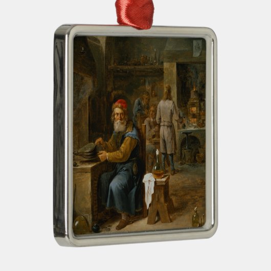 Der Alchemist Silbernes Ornament (Rechts)