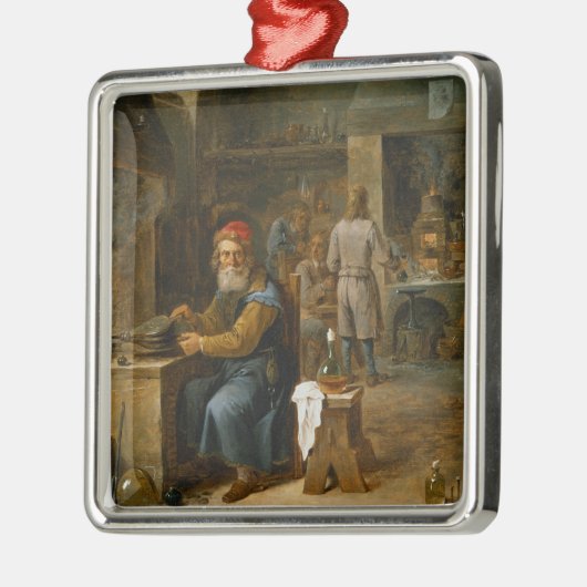 Der Alchemist Silbernes Ornament (Links)