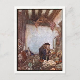 Der Alchemist von Edmund Dulac Postkarte