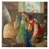 Der Alchemist von Newell Convers Wyeth Fliese (Vorderseite)