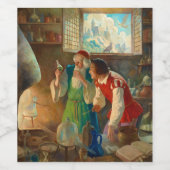 Der Alchemist von Newell Convers Wyeth Weinetikett (Einzelnes Label)