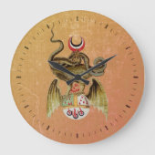 Der Alchemy Dragon Große Wanduhr (Vorderseite)