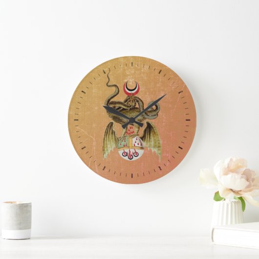 Der Alchemy Dragon Große Wanduhr (Zuhause)