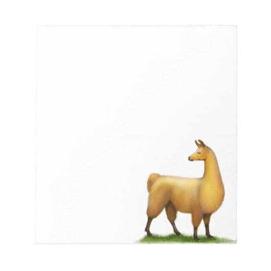 Der Alert Llama Notizblock (Vorderseite)