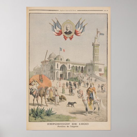 Der algerische Pavillon auf der Universellen Ausst Poster (Vorne)