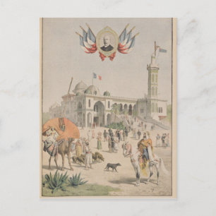 Der algerische Pavillon auf der Universellen Ausst Postkarte
