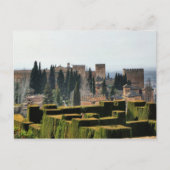 Der Alhambra-Palast in Spanien Postkarte (Vorderseite)