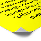 Der Alkohol (Bier), den Sie trinken, ist Hefe Pech Poster (Ecke)