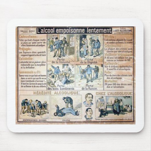 Der Alkohol, das ist der Feind #2 Mousepad (Vorne)
