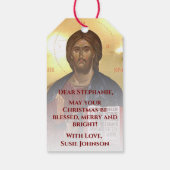 Der allherrschende Christus - Oströmisch-orthodoxe Geschenkanhänger (Rückseite)