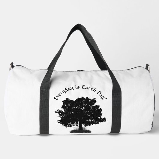 Der Alltag ist das Design des Earth Day Duffle Bag (Vorderseite)
