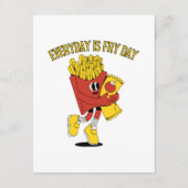 Der Alltag ist der Frittestag. Begleitkarte (Vorderseite)