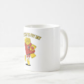 Der Alltag ist der Frittestag. Kaffeetasse (VorderseiteRechts)