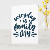 Der Alltag ist der Tag der Familie Karte (Gelbe Blume)