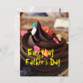 Der Alltag ist der Vatertag Postkarte (Vorne/Hinten)