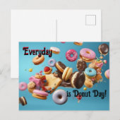 Der Alltag ist Donut Day! Postkarte (Vorne/Hinten)