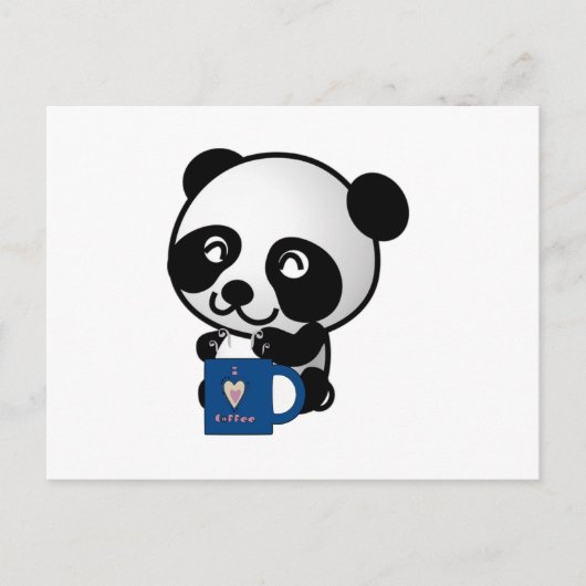 Der Alltag ist ein Kaffeetag Postkarte (Vorderseite)