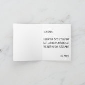 Der Alltag ist ein Wochenende Dankeskarte (Innenseite)