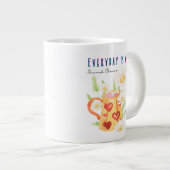 Der Alltag ist ein Zitat Jumbo-Tasse (Vorderseite Rechts)