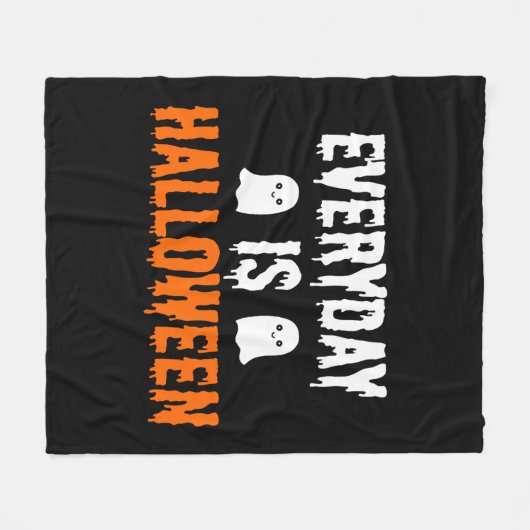 Der Alltag ist Halloween Fleecedecke (Vorderseite (Horizontal))