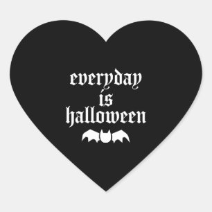 Der Alltag ist Halloween Herz-Aufkleber