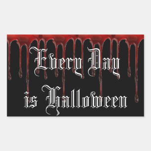 Der Alltag ist Halloween Rechteckiger Aufkleber